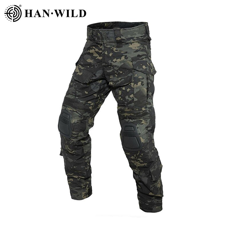 HAN WILD G3 Combat Shirt or Pants with Pads Airsoft Tactical Trouser MultiCam Hunting