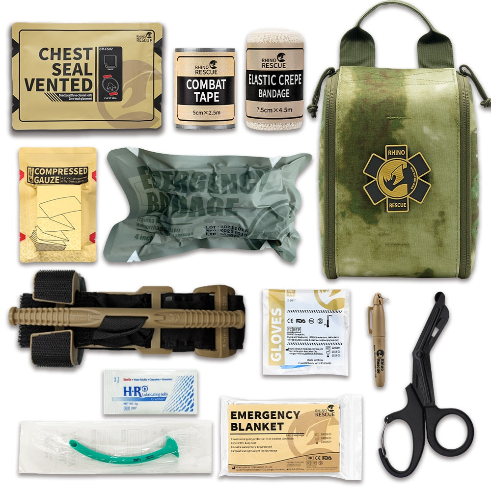 Rhino Rescue 002M IFAK Military  Molle Pouch First Aid Kit Survival Outdoor Emergency Medical