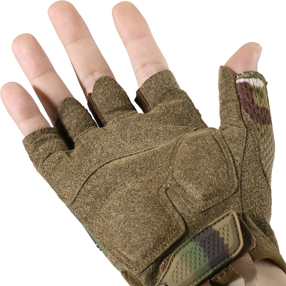 Bicycle Fingerless Glove Half Finger Gloves Tactical Military Army Camo Cycling Hunting Bike Airsoft