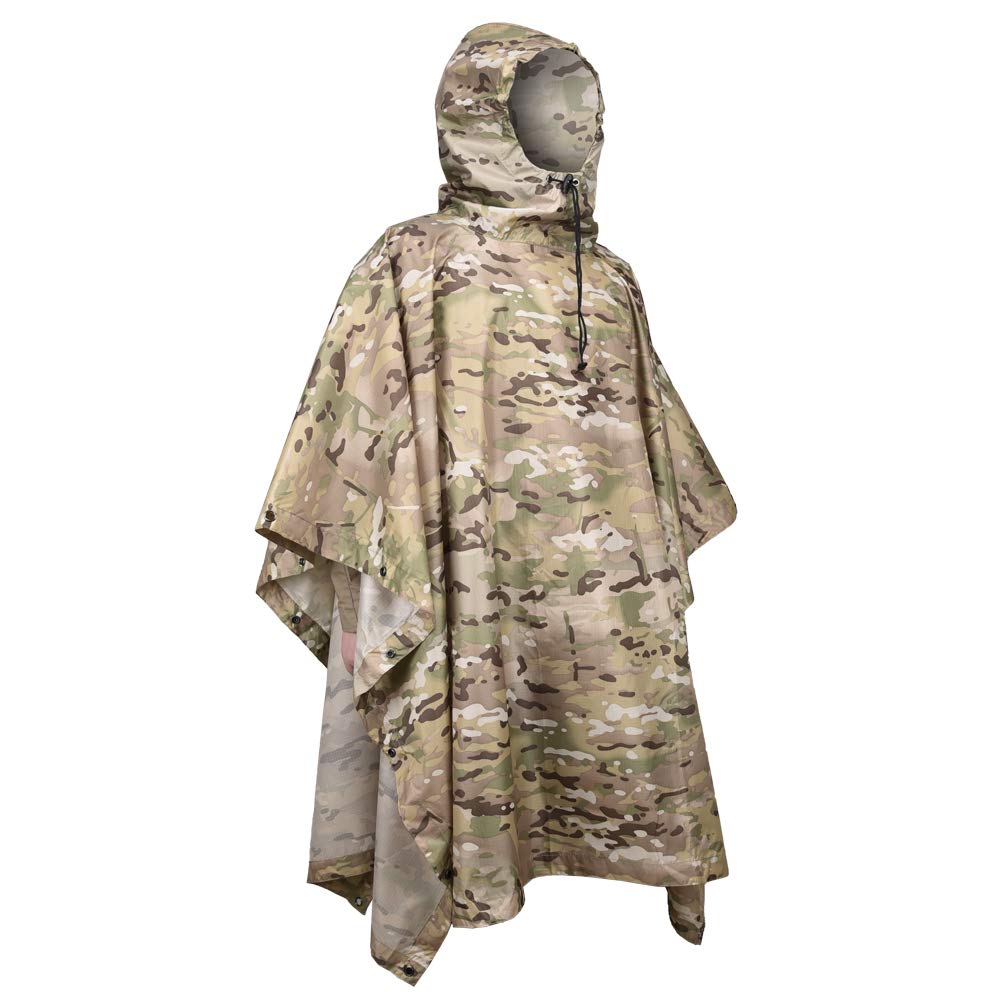 Raincoat Camping Hiking Hunting Birdwatching Suit Outdoor Hooded Breathable Rainwear