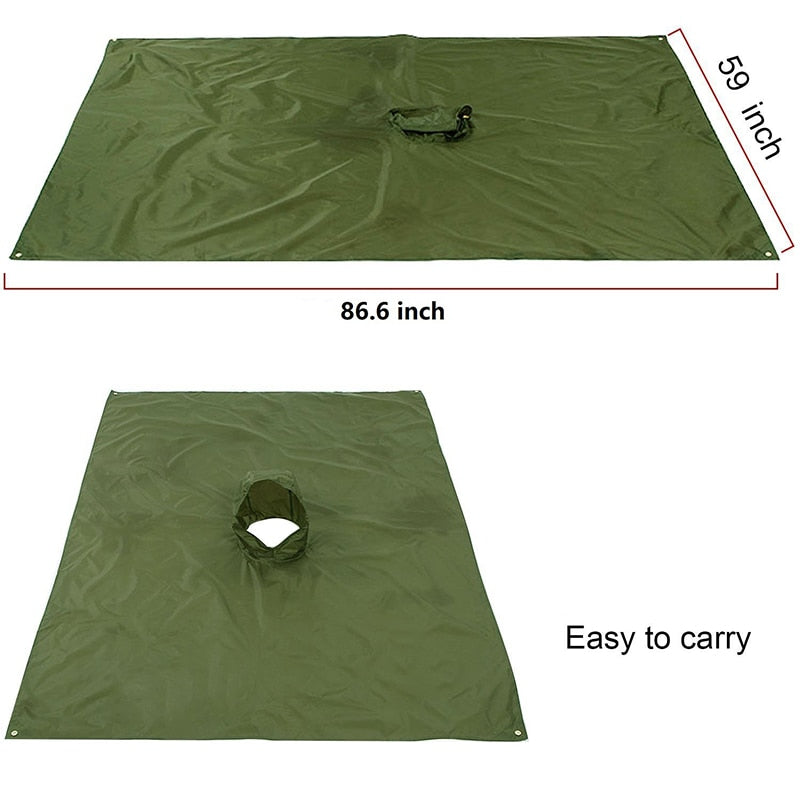 Raincoat Backpack Hood Hiking Cycling Rain Cover Poncho Waterproof Outdoor Camping Tent