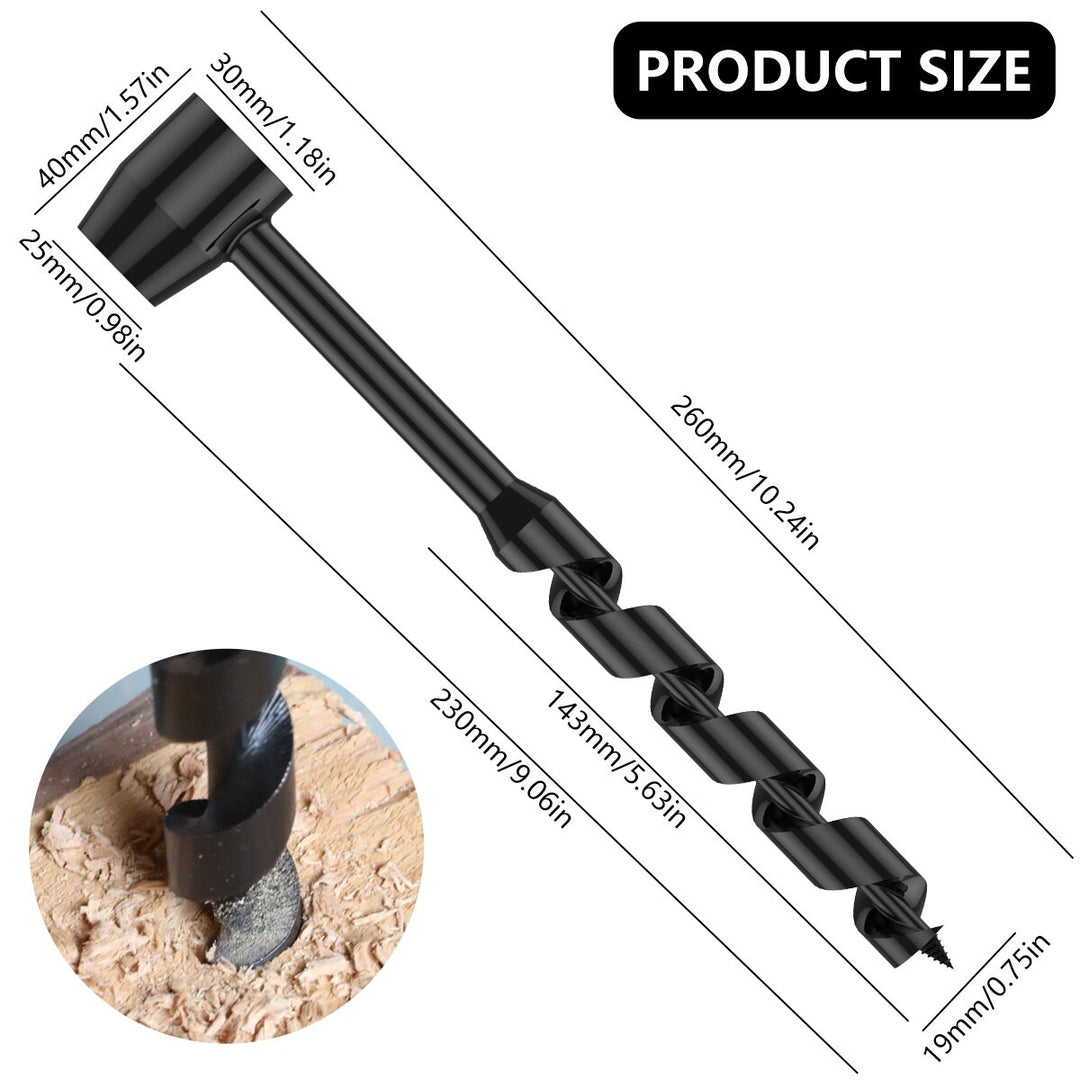 1PcsBushcraft Hand Drill Carbon Steel Manual Auger Portable Manual Survival Bit