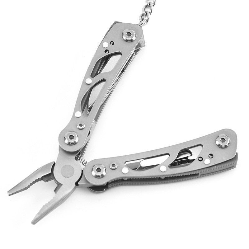 Portable Mini Multitool 420 Stainless Steel Multitool Pliers Knife Screwdriver for Outdoor