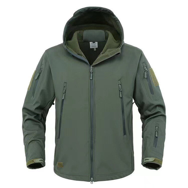 Men's Winter Waterproof Trekking Fish Hunting Hiking Camp Military Tactical Outdoor Hood Coat Army