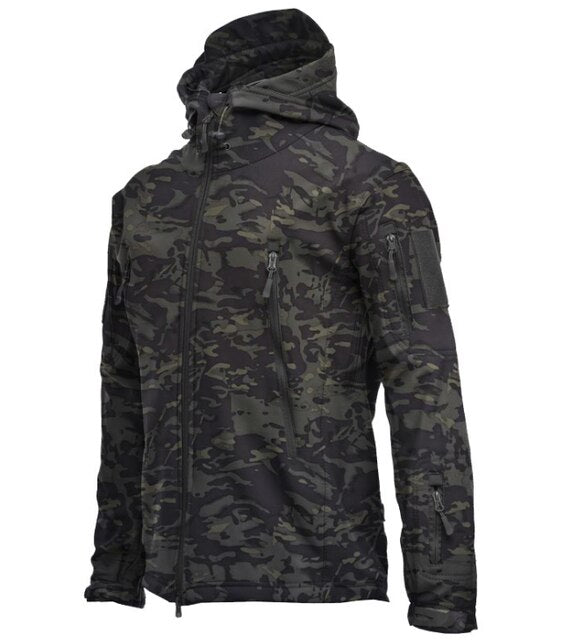 Men's Winter Waterproof Trekking Fish Hunting Hiking Camp Military Tactical Outdoor Hood Coat Army