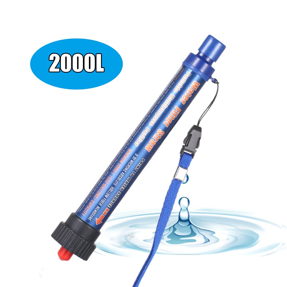 2000L Outdoor Water Filter Straw Water Purifier Filtration System Ultrafiltration Film Design