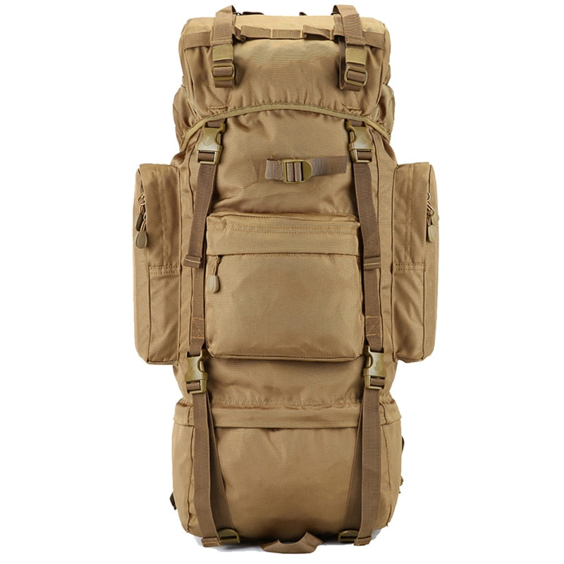 70L Large Capacity Men Backpack Military High Quality Waterproof Thickened Oxford