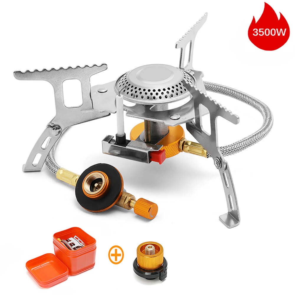 Camping Gas Stove Outdoor Tourist Burner Strong Fire Heater Tourism Cooker Survival