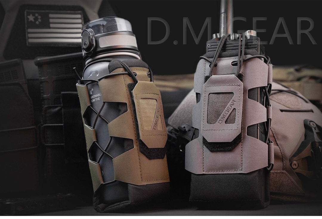 DMGear Tactical Molle Radio Pouch Water Bag Walkie Talkie Military Holder Pocket Interphone