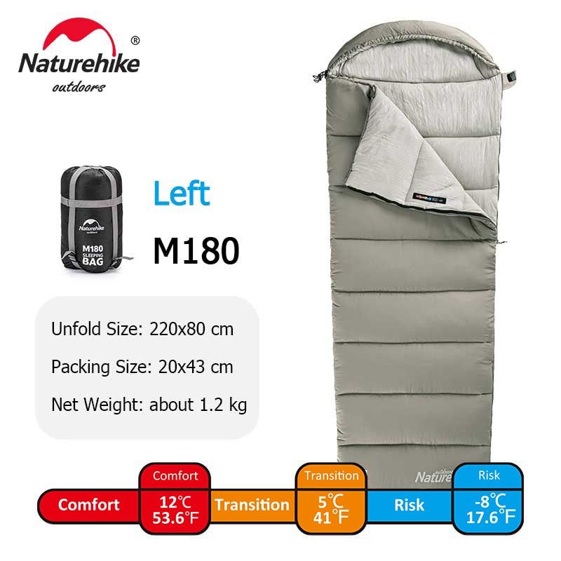 Naturehike M180 Lightweight Sleeping Bag M300 Double Camping Sleeping Bag M400 Machine