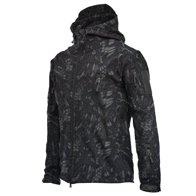 Men's Spring Jacket Soft Shell Shark Skin Outerwear Coat for Hiking Camping Hunting Thermal