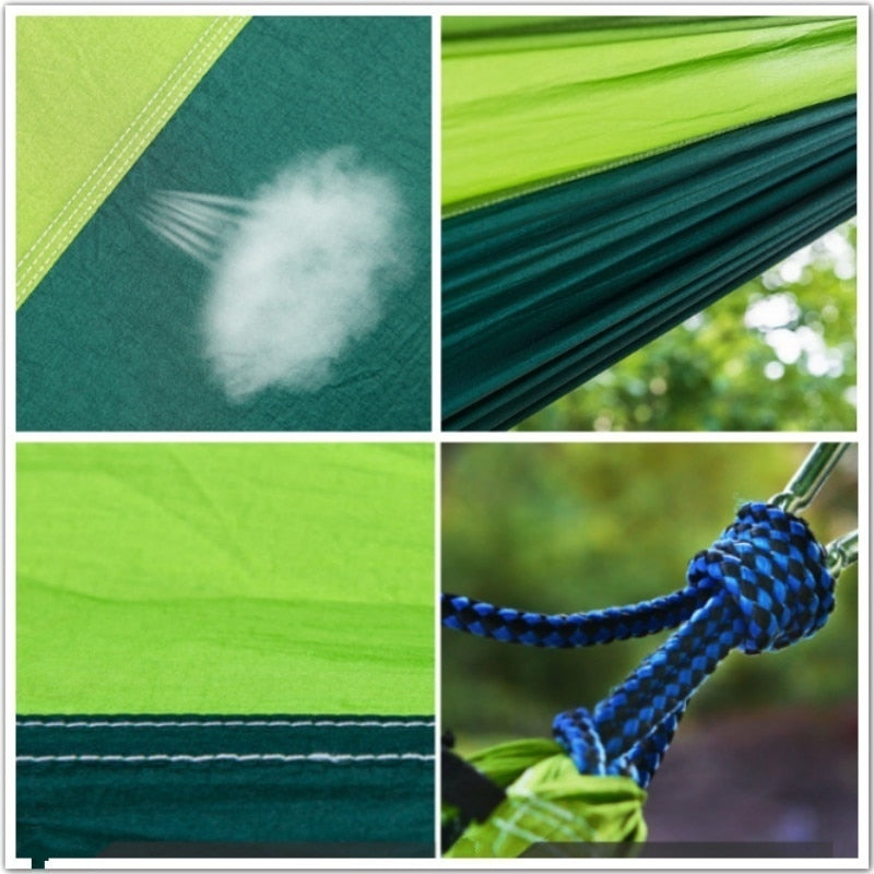 Color Matching Hammock Outdoor Camping Ultra Light Portable Hammock for Double Person Swing