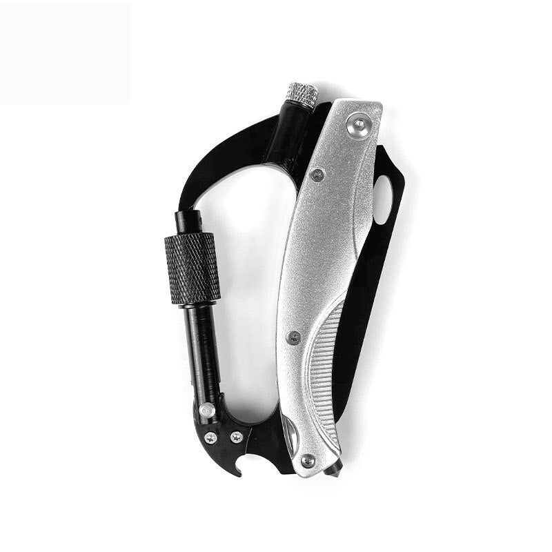 Camping 7-in-1 Pocket Multitool with Knife carabiner Bottle Opener Multi-tool Survival Multi-tool