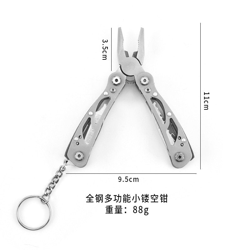 Portable Mini Multitool 420 Stainless Steel Multitool Pliers Knife Screwdriver for Outdoor