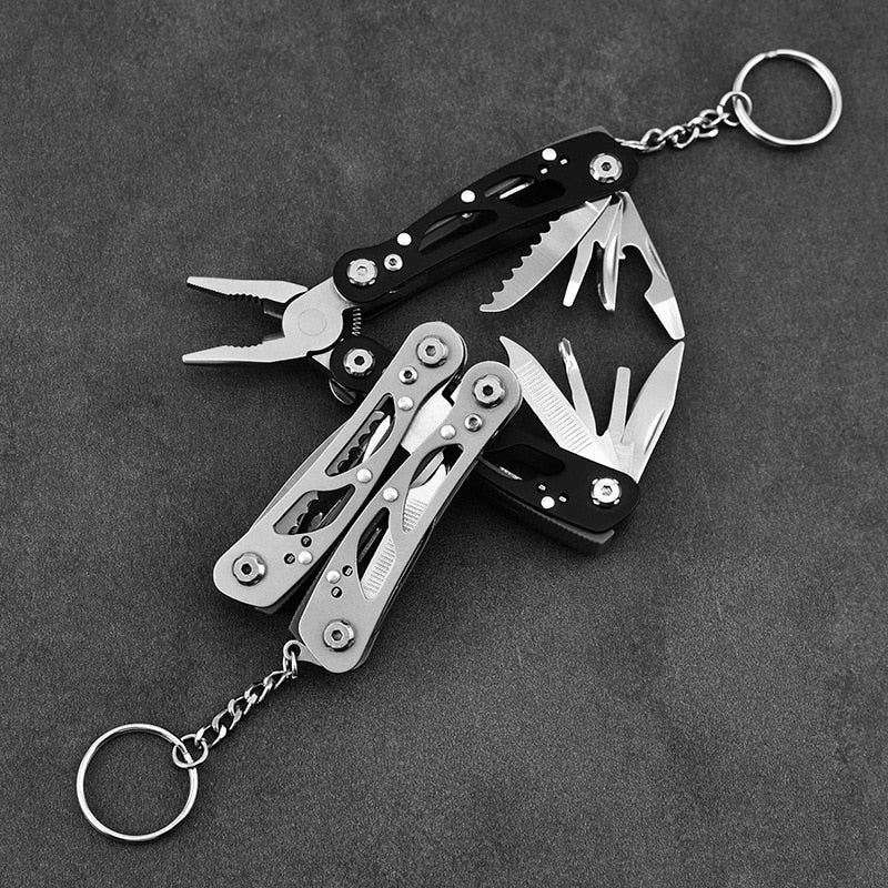 Portable Mini Multitool 420 Stainless Steel Multitool Pliers Knife Screwdriver for Outdoor