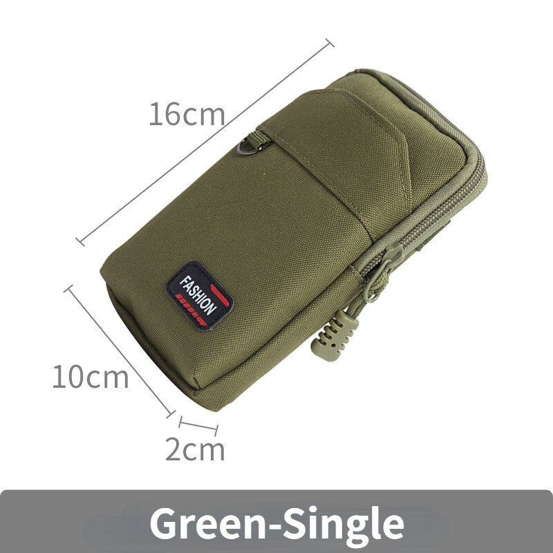 Nylon Tactical Bag Outdoor Molle Military Waist Fanny Pack Men Phone Pouch Camping