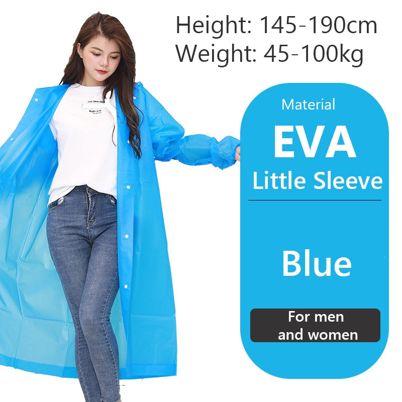 Women Men Impermeable Thickened Waterproof Raincoat Tourism Outdoor Hiking Rain Poncho