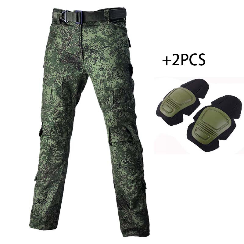 Russian Tactical Camouflage Uniform +pads Military Combat Suits Working Hunting Clothes