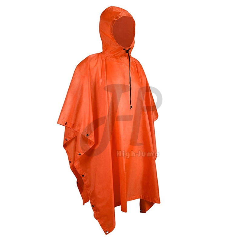 Outdoor Military Poncho 210T+PU Army War Tactical Raincoat Hunting Ghillie Suit Accessories