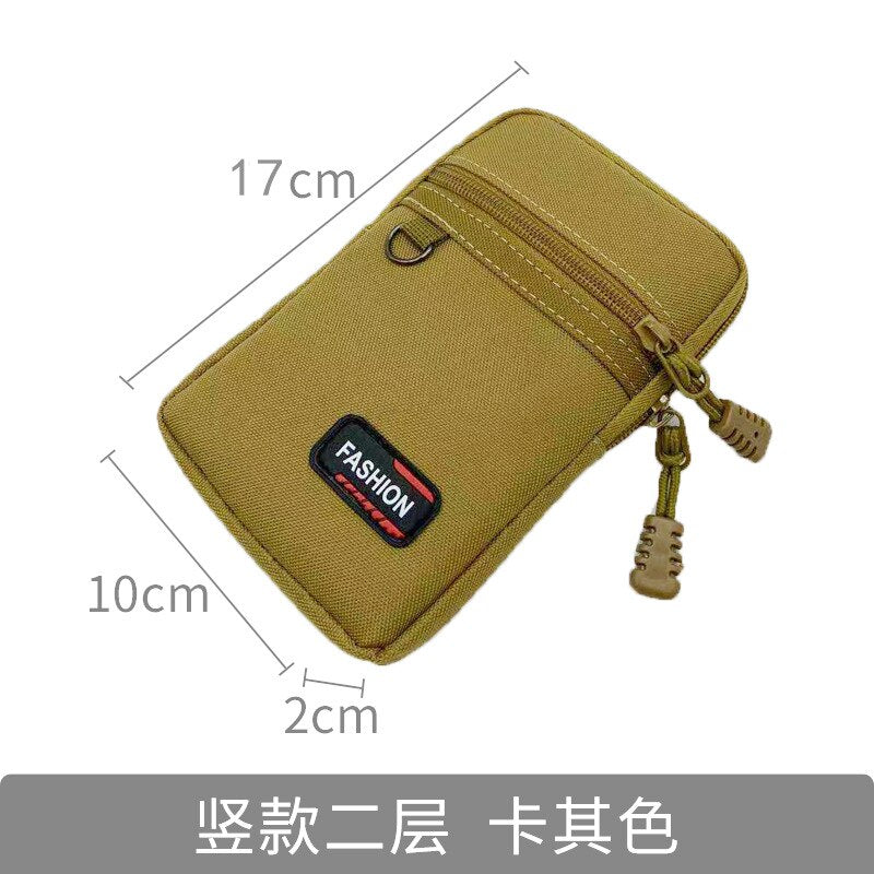 Nylon Tactical Bag Outdoor Molle Military Waist Cycling Men Phone Pouch Camping Hunting