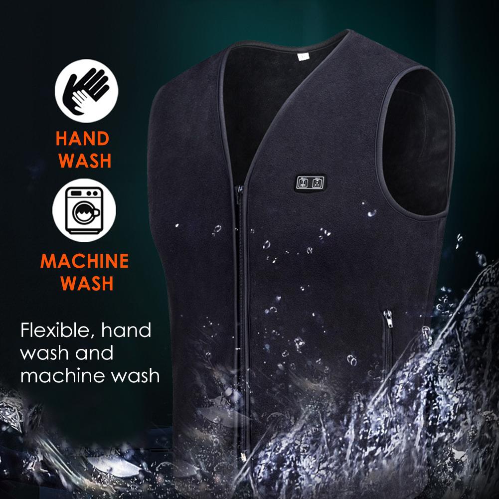 2022 USB Electric Jackets Heated Vest Winter Smart Heating Men Women Thermal