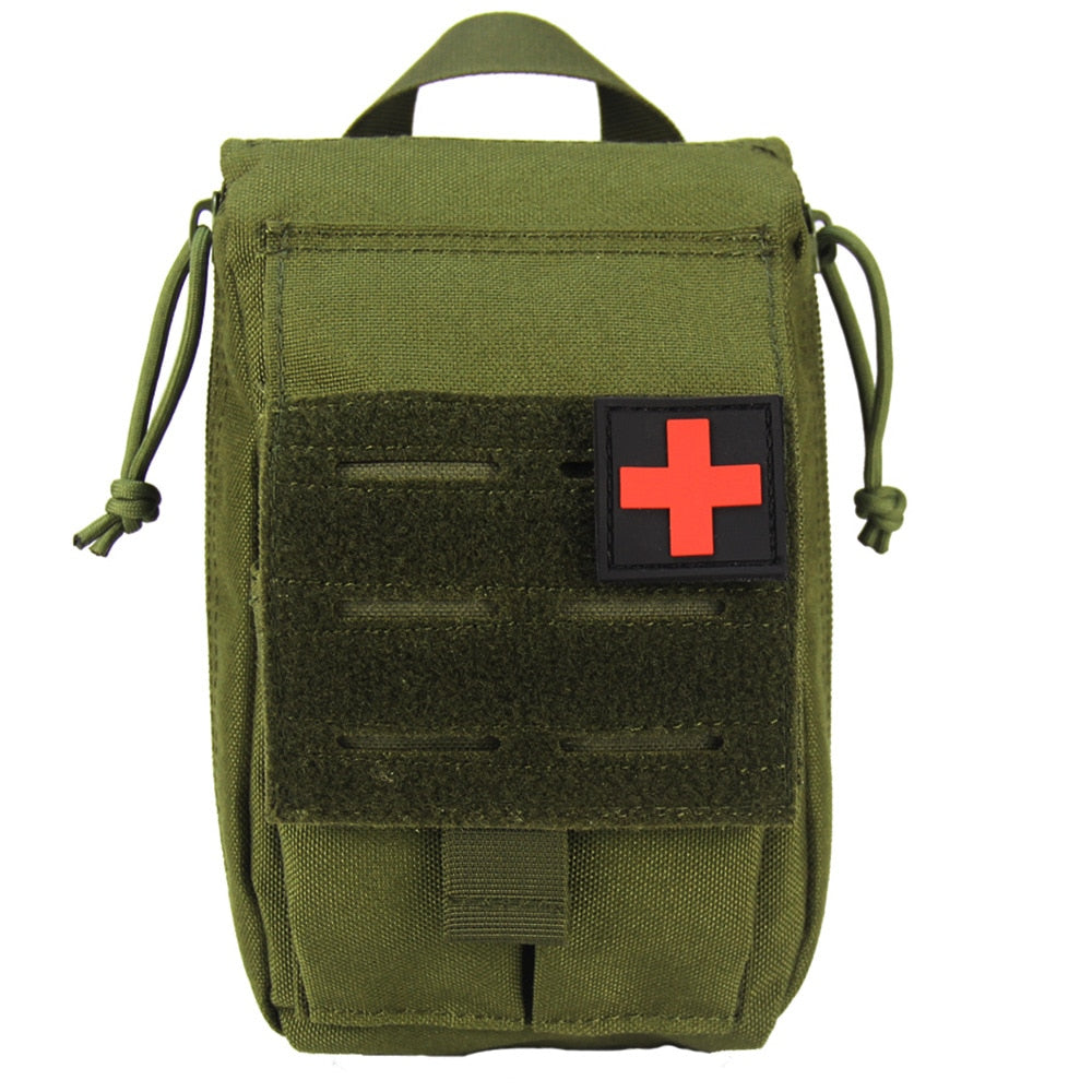 Outdoor First Aid Kit Tactical Molle Medical Bag Military EDC Waist Pack Hunting Camping Bag