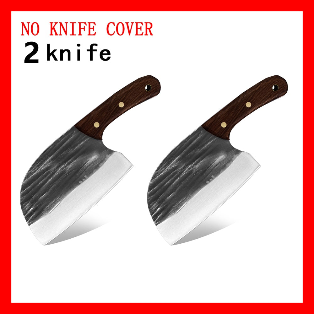 6 Inch Handmade Knife High-carbon Clad Steel Super Butcher Cutting Nakiri With Wenge Wooden