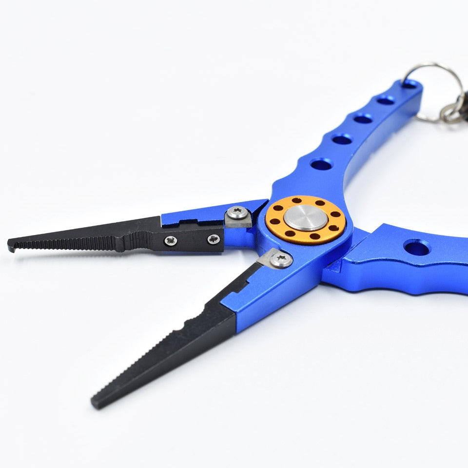 Fishing Pliers Aluminum Alloy scissors Hook Remover Tools Line Cutter Multifunctional Knot