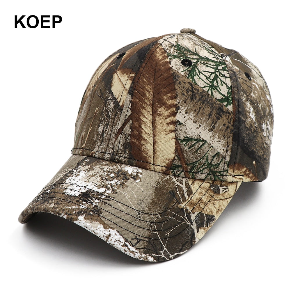 KOEP New Camo Baseball Cap Fishing Men Outdoor Hunting Camouflage Jungle Hat Airsoft Tactical